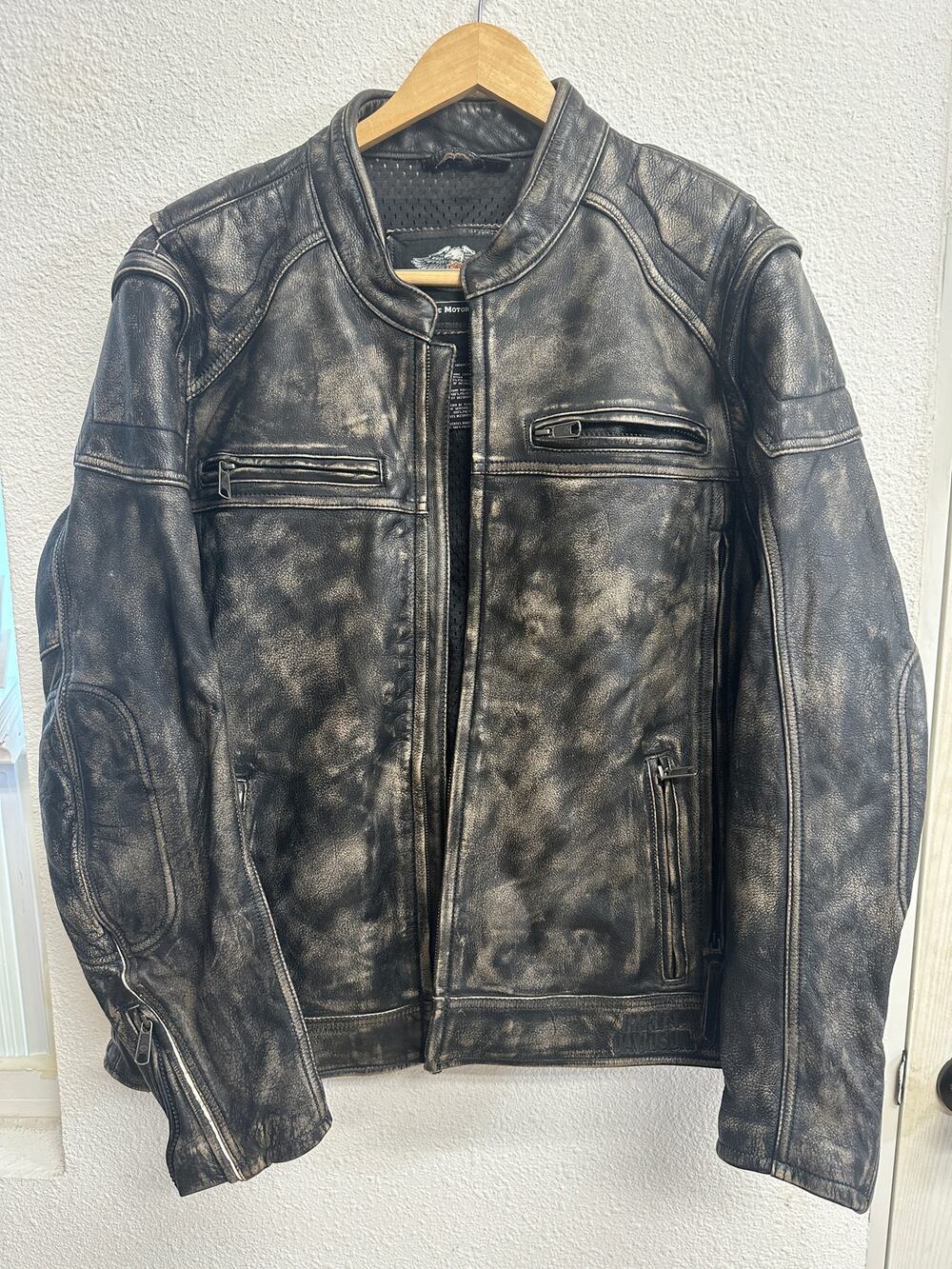 Harley-Davidson Men DAUNTLESS Convertible Leather Jacket Vest XL